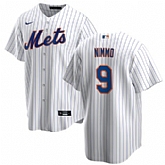 New York Mets 9 Brandon Nimmo White Nike Cool Base Jersey,baseball caps,new era cap wholesale,wholesale hats